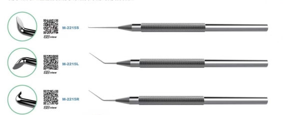 醫納密小梁切開器型號：m-2215/規格：m-2215l，m-2215r，m-2215s